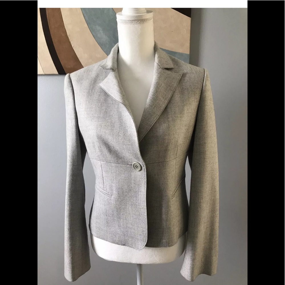 BCBG Max Azria Womens Blazer Size S, Tan Neutral